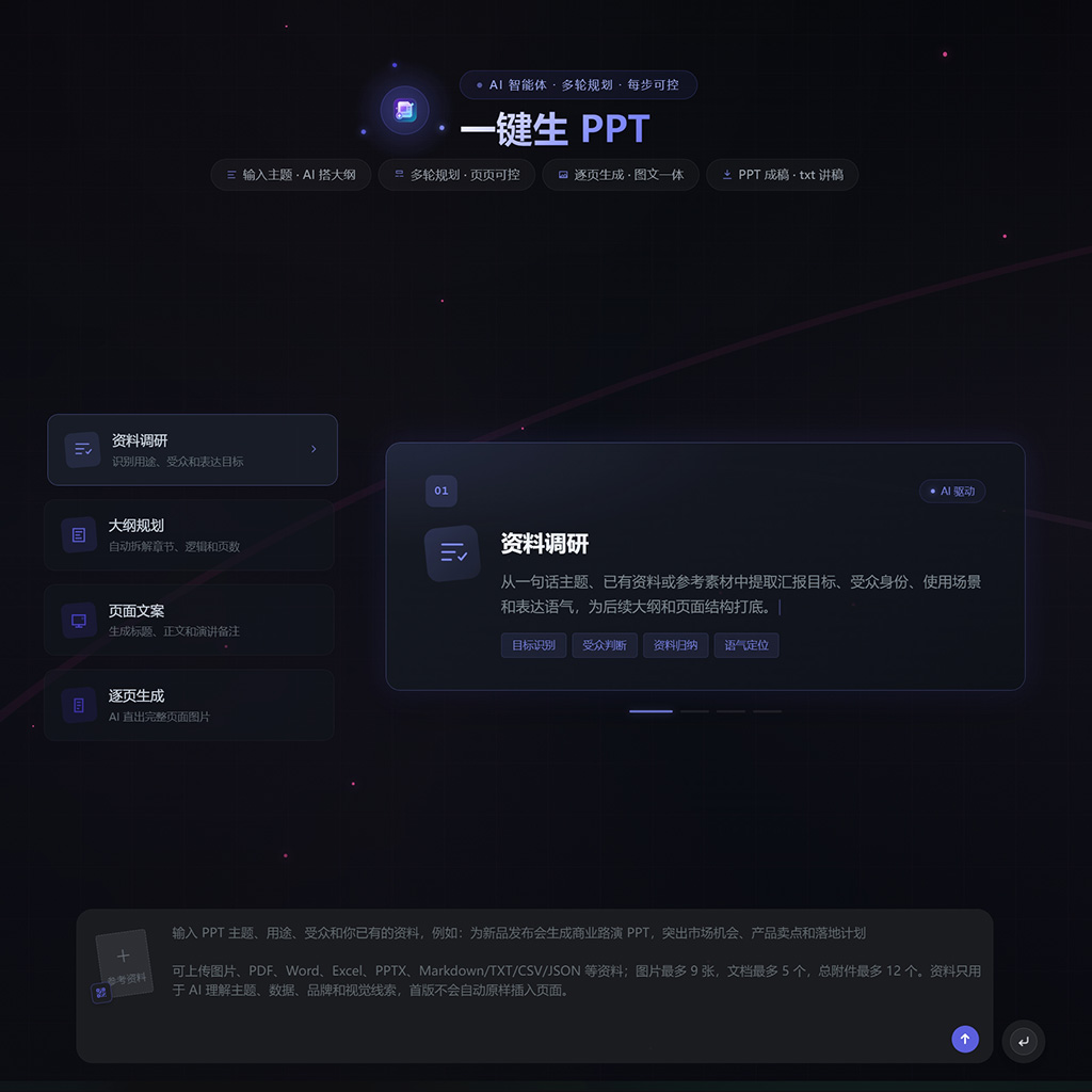 AI辅助演示文稿制作示例